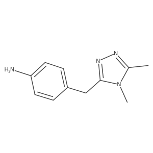 4-((4,5-Dimethyl-4h-1,2,4-triazol-3-yl)methyl)aniline结构式