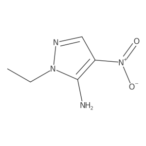 1-ethyl-4-nitro-1H-pyrazol-5-amine结构式