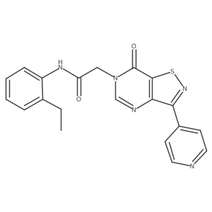 N-(2-ethylphenyl)-2-(7-oxo-3-(pyridin-4-yl)isothiazolo[4,5-d]pyrimidin-6(7H)-yl)acetamide Structure