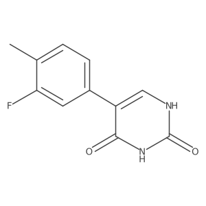 (2,4)-Dihydroxy-5-(3-fluoro-4-methylphenyl)pyrimidine Structure