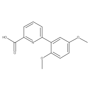 6-(2,5-Dimethoxyphenyl)picolinic acid Structure