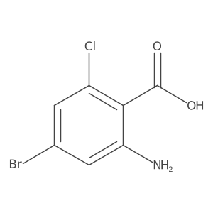 2-Amino-4-bromo-6-chlorobenzoic acid Structure