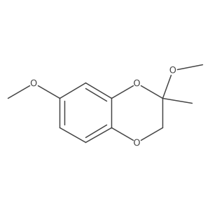 2,7-Dimethoxy-2-methyl-2,3-dihydrobenzo[b][1,4]dioxine结构式