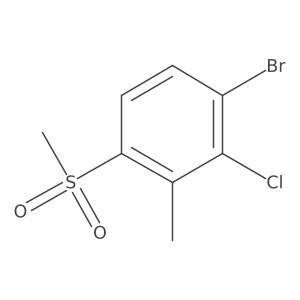 2-Chloro-4-methanesulfonyl-3-methylbromobenzene Structure