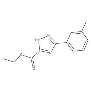 1H-1,2,4-Triazole-5-carboxylic acid, 3-(3-methylphenyl)-, ethyl ester Structure