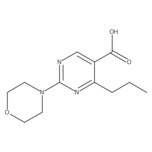 2-Morpholin-4-yl-4-propylpyrimidine-5-carboxylic acid Structure