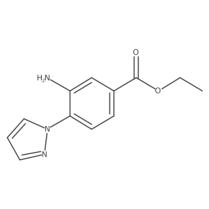 Ethyl 3-amino-4-(1H-pyraZol-1-yl)benZoate Structure