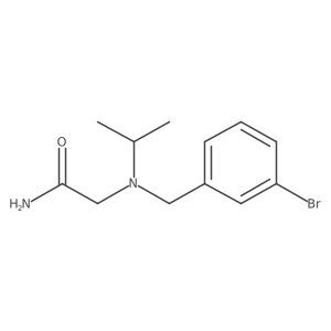 2-((3-Bromobenzyl)(isopropyl)amino)acetamide结构式