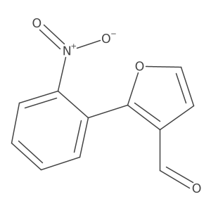 2-(2-Nitrophenyl)-3-furaldehyde Structure