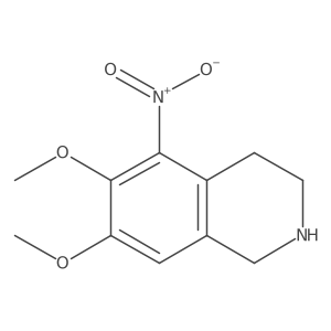 6,7-Dimethoxy-5-nitro-1,2,3,4-tetrahydroisoquinoline Structure