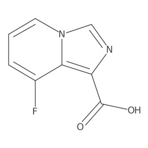 8-Fluoro-imidazo[1,5-a]pyridine-1-carboxylic acid Structure