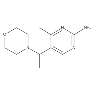 4-Methyl-5-(1-morpholinoethyl)pyrimidin-2-amine Structure