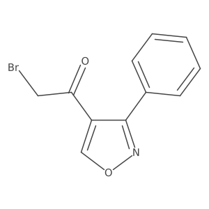 Ethanone, 2-bromo-1-(3-phenyl-4-isoxazolyl)-结构式