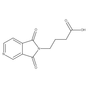 4-(1,3-dioxo-1,3-dihydro-2H-pyrrolo[3,4-c]pyridin-2-yl)butanoic acid Structure