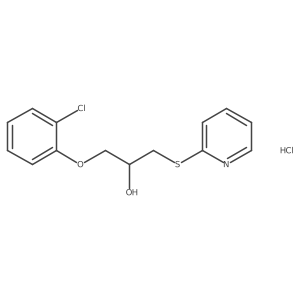 1-(2-Chlorophenoxy)-3-(pyridin-2-ylthio)propan-2-ol hydrochloride Structure