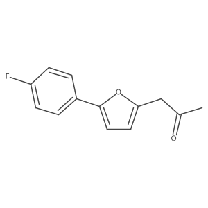 1-[5-(4-Fluorophenyl)furan-2-yl]propan-2-one Structure