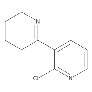 2'-Chloro-3,4,5,6-tetrahydro-2,3'-bipyridine结构式