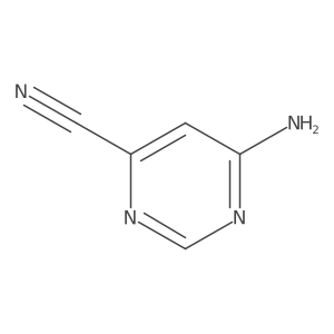 6-Aminopyrimidine-4-carbonitrile结构式