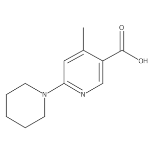 4-Methyl-6-(piperidin-1-yl)nicotinic acid结构式