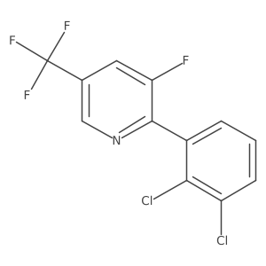 2-(2,3-Dichlorophenyl)-3-fluoro-5-(trifluoromethyl)pyridine Structure