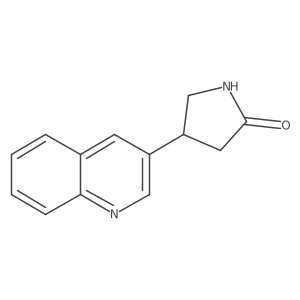 4-(Quinolin-3-yl)pyrrolidin-2-one结构式