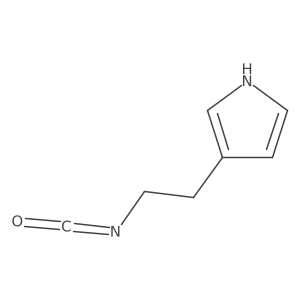 3-(2-isocyanatoethyl)-1H-pyrrole结构式