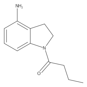 1-(4-Aminoindolin-1-yl)butan-1-one结构式