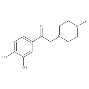 1-(3,4-dihydroxyphenyl)-2-(4-methyl-1-piperazinyl)Ethanone结构式