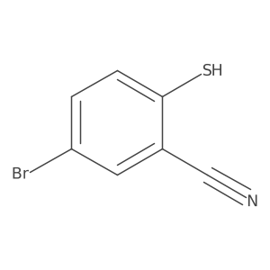 5-Bromo-2-mercaptobenzonitrile结构式