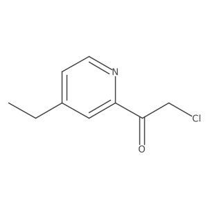 Ethanone, 2-chloro-1-(4-ethyl-2-pyridinyl)-结构式