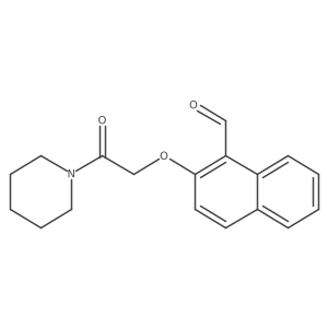 2-(2-Oxo-2-(piperidin-1-yl)ethoxy)-1-naphthaldehyde结构式