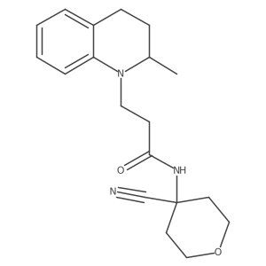 N-(4-cyanooxan-4-yl)-3-(2-methyl-1,2,3,4-tetrahydroquinolin-1-yl)propanamide结构式