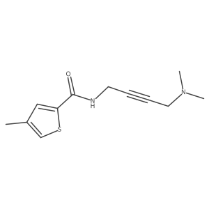 N-[4-(dimethylamino)but-2-yn-1-yl]-4-methylthiophene-2-carboxamide结构式