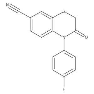 4-(4-Fluorophenyl)-3-oxo-3,4-dihydro-2H-benzo[B][1,4]thiazine-7-carbonitrile Structure