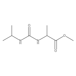(S)-methyl 2-(3-isopropylureido)propanoate结构式