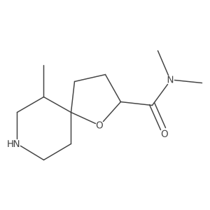 1-Oxa-8-azaspiro[4.5]decane-2-carboxamide, N,N,6-trimethyl-结构式