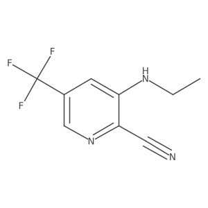 3-(Ethylamino)-5-(trifluoromethyl)picolinonitrile Structure