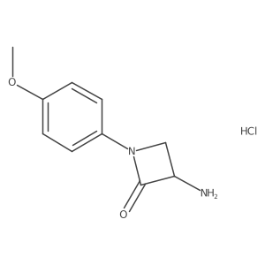 3-Amino-1-(4-methoxyphenyl)azetidin-2-one hydrochloride结构式
