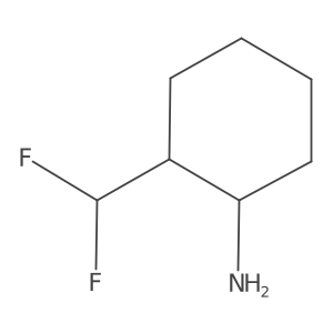 2-(Difluoromethyl)cyclohexan-1-amine结构式