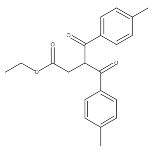 Ethyl 3-(4-methylbenzoyl)-4-(4-methylphenyl)-4-oxobutanoate Structure