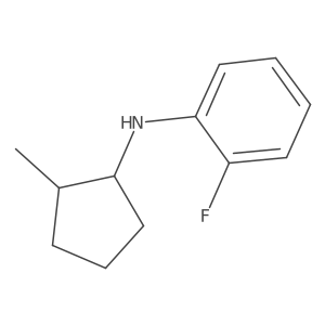 2-fluoro-N-(2-methylcyclopentyl)aniline结构式