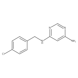 N4-(4-chlorobenzyl)pyrimidine-4,6-diamine Structure