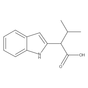 2-(1H-indol-2-yl)-3-methylbutanoic acid Structure