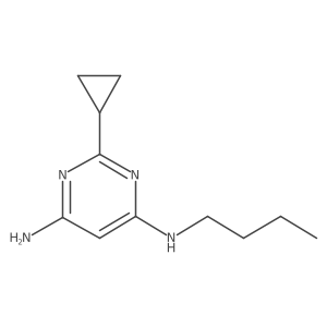 N4-butyl-2-cyclopropylpyrimidine-4,6-diamine结构式