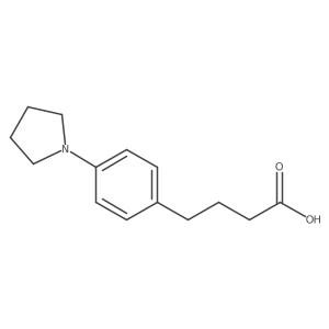 4-[4-(Pyrrolidin-1-yl)phenyl]butanoic acid Structure