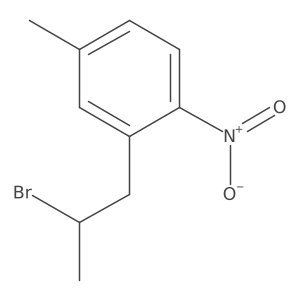 2-(2-Bromopropyl)-4-methyl-1-nitrobenzene Structure