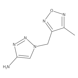 1-[(4-methyl-1,2,5-oxadiazol-3-yl)methyl]-1H-1,2,3-triazol-4-amine Structure
