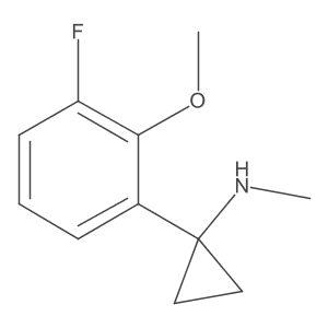 1-(3-fluoro-2-methoxyphenyl)-N-methylcyclopropan-1-amine Structure