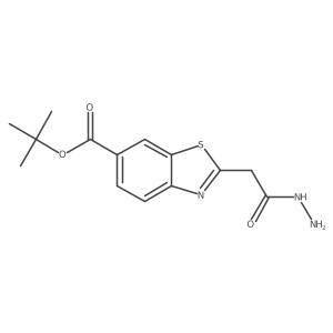tert-Butyl 2-(2-hydrazinyl-2-oxoethyl)benzo[d]thiazole-6-carboxylate Structure