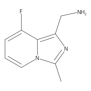 (8-Fluoro-3-methylimidazo[1,5-a]pyridin-1-yl)methanamine结构式